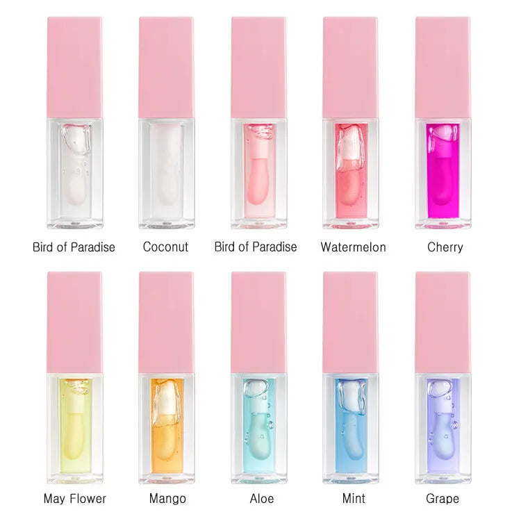 Wholesale Vegan Mineral Moisturizing Plump Lip Oil Gloss Custom Private Label