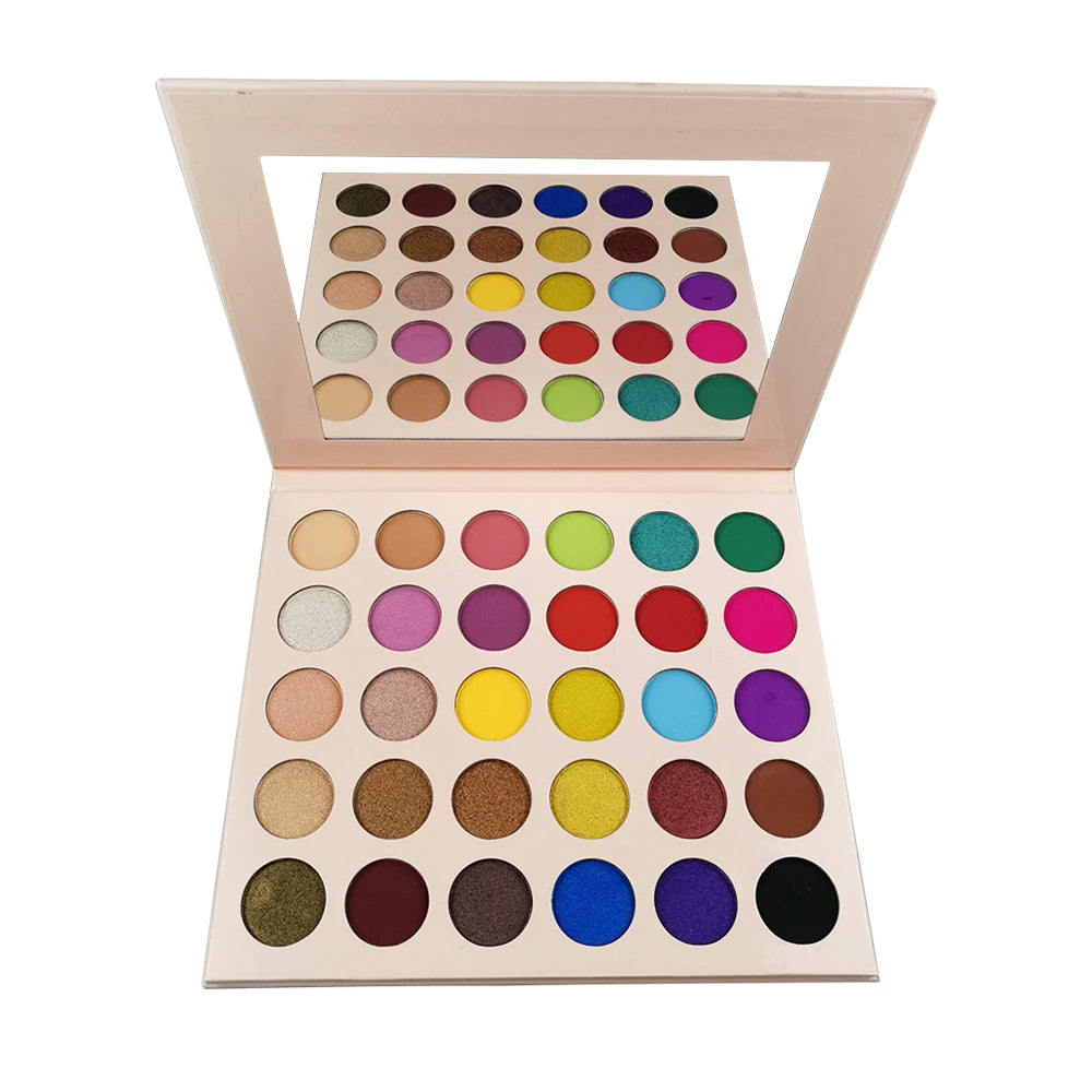 High Quality Custom Logo Private Label 30 Colors Eyeshadow Palette Wholesale Cruelty-Free Lasting Makeup Shimmer  Eye Shadow