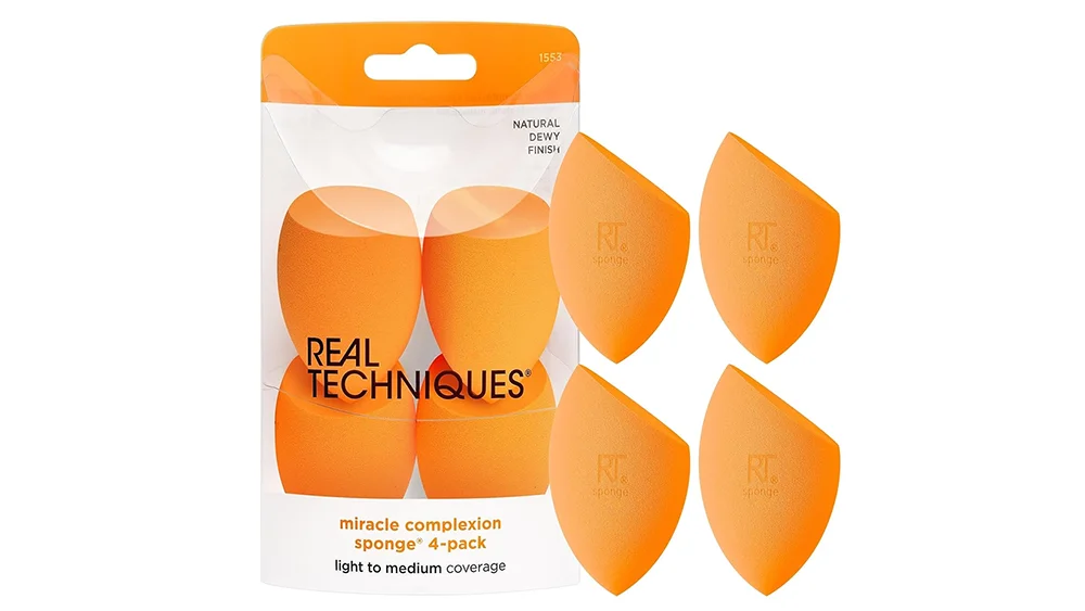 1711 Orange Eye Shape Compostable Collection Jumbo Sponge for Makeup Dropshipping Aplicator with Logo Makeup Blender Packaging
