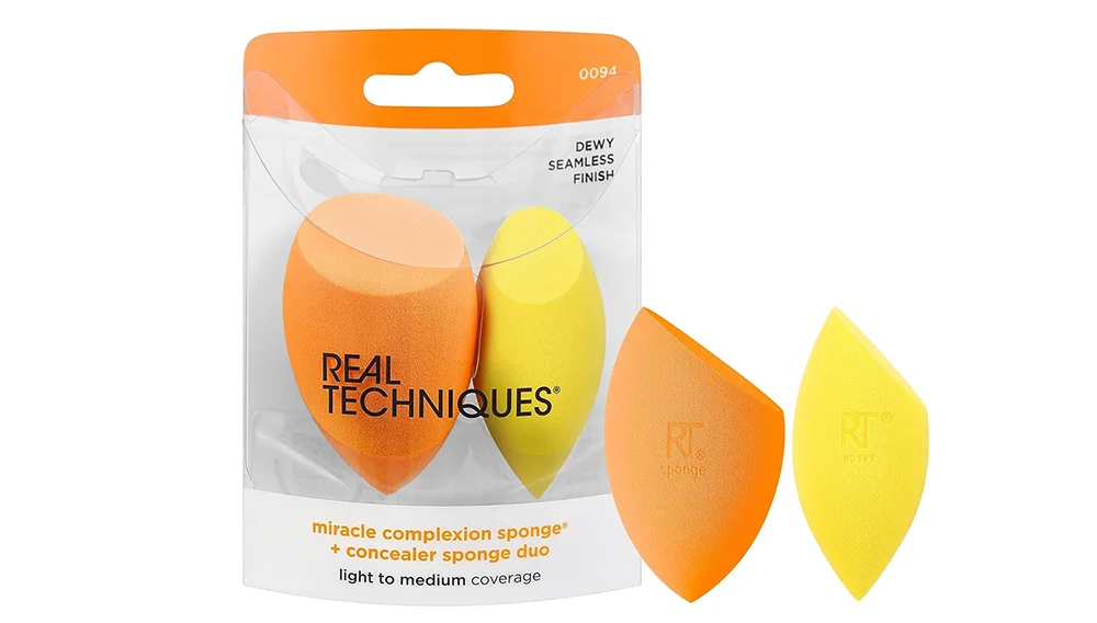 1711 Orange Eye Shape Compostable Collection Jumbo Sponge for Makeup Dropshipping Aplicator with Logo Makeup Blender Packaging