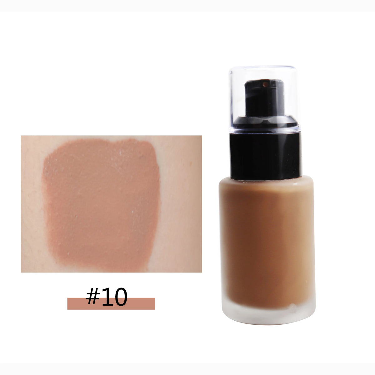 OEM 12-Color Liquid Foundation and Face Concealer Makeup Best Waterproof Powder Foundation for All Skin Tone