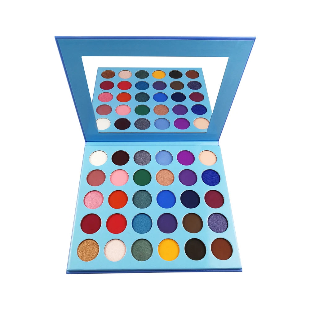 High Quality Custom Logo Private Label 30 Colors Eyeshadow Palette Wholesale Cruelty-Free Lasting Makeup Shimmer  Eye Shadow