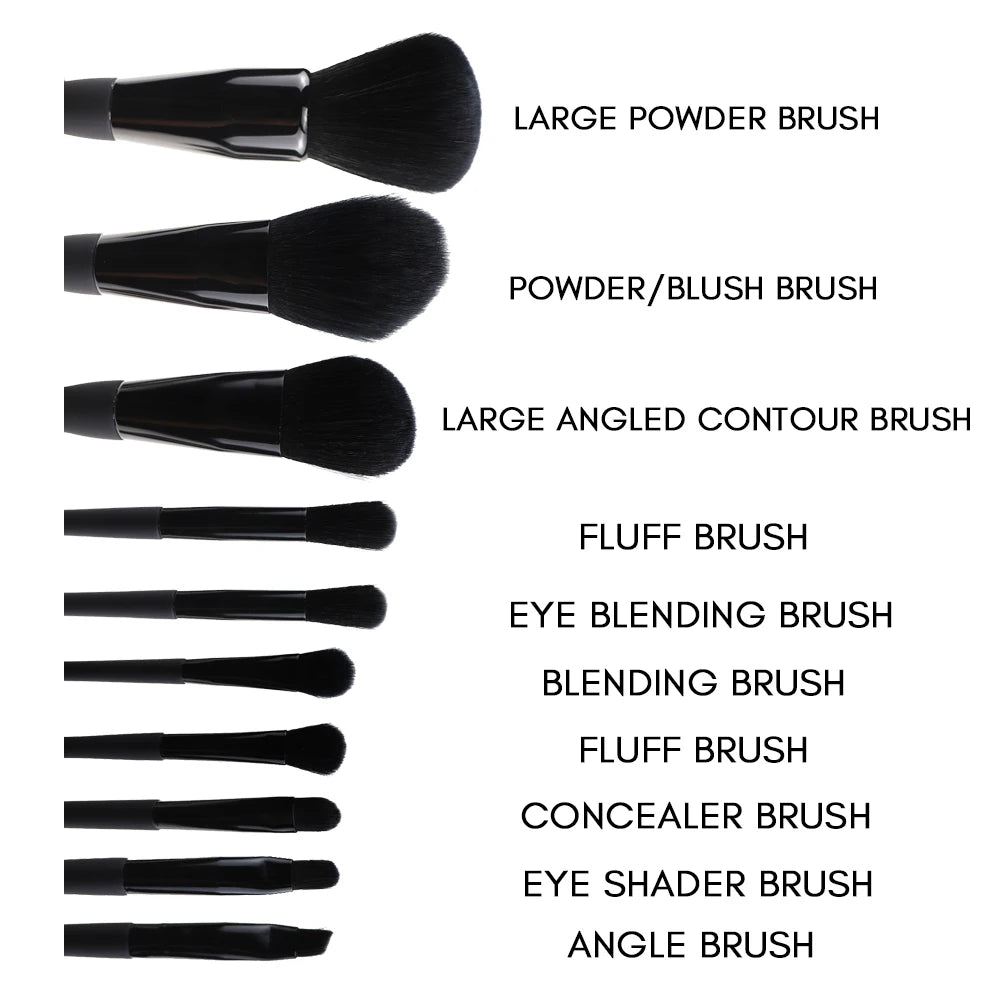 Luxury Vegan High Quality Professional Makeup Brush Set Custom Logo Private Label Wholesale From Factory for Foundation Eye Use