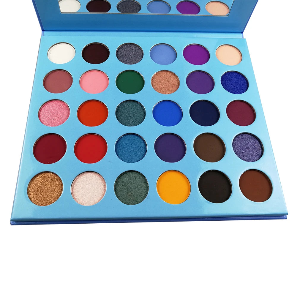 High Quality Custom Logo Private Label 30 Colors Eyeshadow Palette Wholesale Cruelty-Free Lasting Makeup Shimmer  Eye Shadow