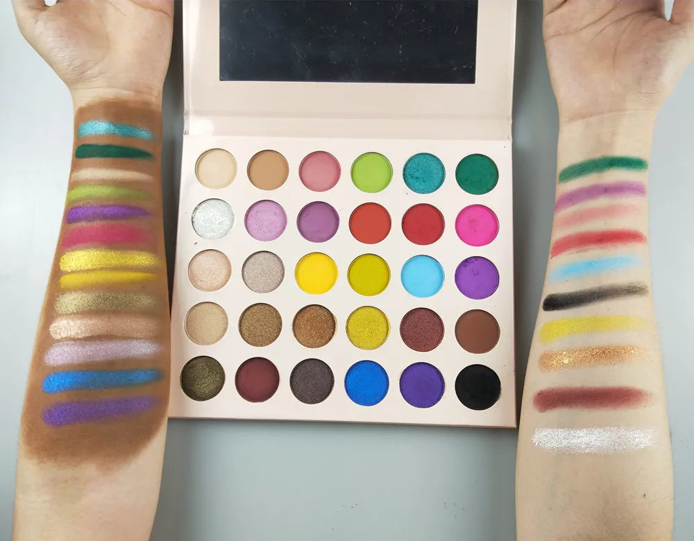 High Quality Custom Logo Private Label 30 Colors Eyeshadow Palette Wholesale Cruelty-Free Lasting Makeup Shimmer  Eye Shadow