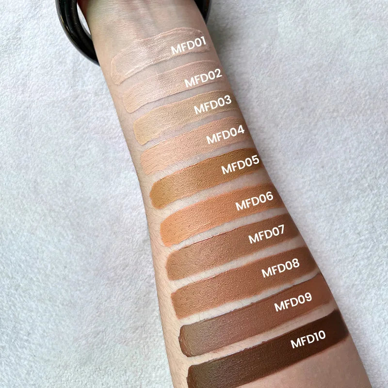Manufacture OEM High Quality Foundation Liquid Full Cover Long Lasting Private Label Matte Waterproof Makeup Foundation