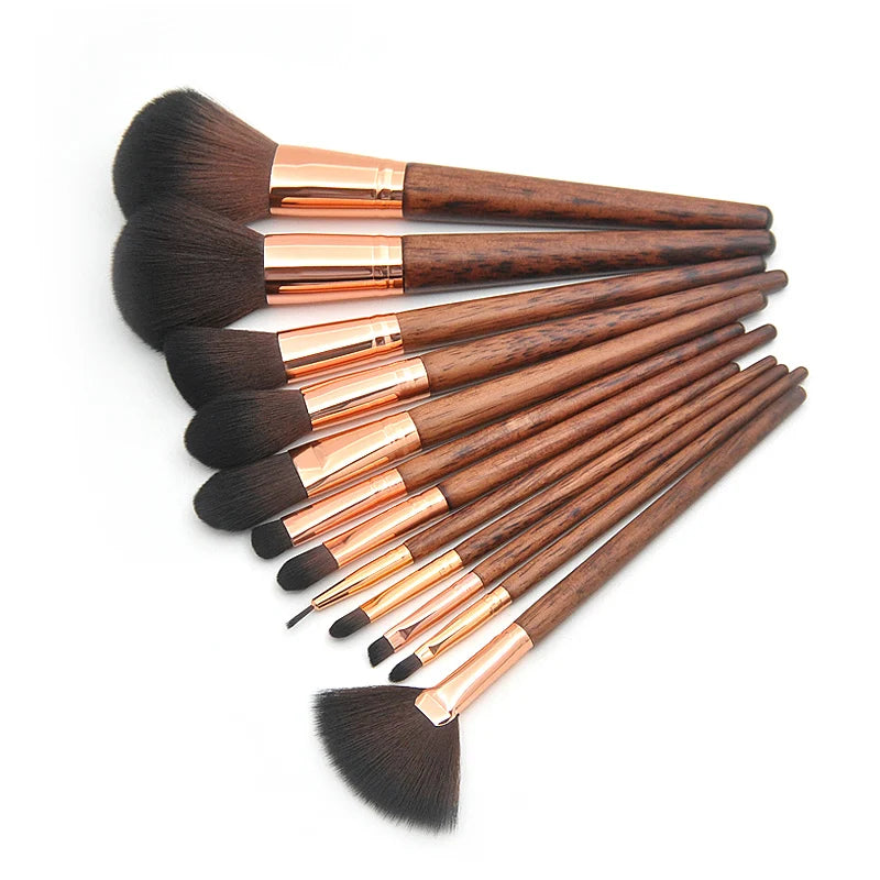 12pcs Professional Makeup Brush Set Private Label Makeup Brushes Support Customized logo