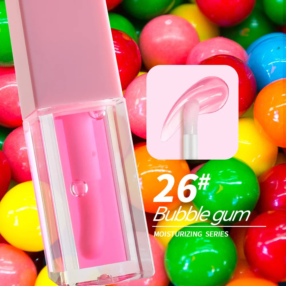 Wholesale Vegan Mineral Moisturizing Plump Lip Oil Gloss Custom Private Label