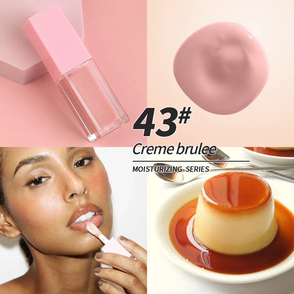 Wholesale Vegan Mineral Moisturizing Plump Lip Oil Gloss Custom Private Label