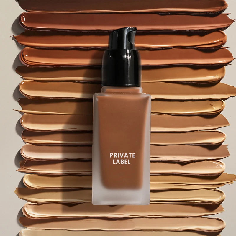 Manufacture OEM High Quality Foundation Liquid Full Cover Long Lasting Private Label Matte Waterproof Makeup Foundation