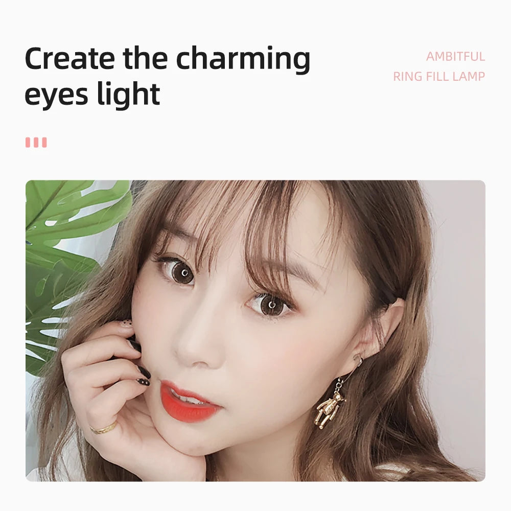 18" 50W LED Ring Light Annular Lamp Bi-color Ring Lamp + Remote Control for Video YouTube Ringlight Makeup Light with Tripod