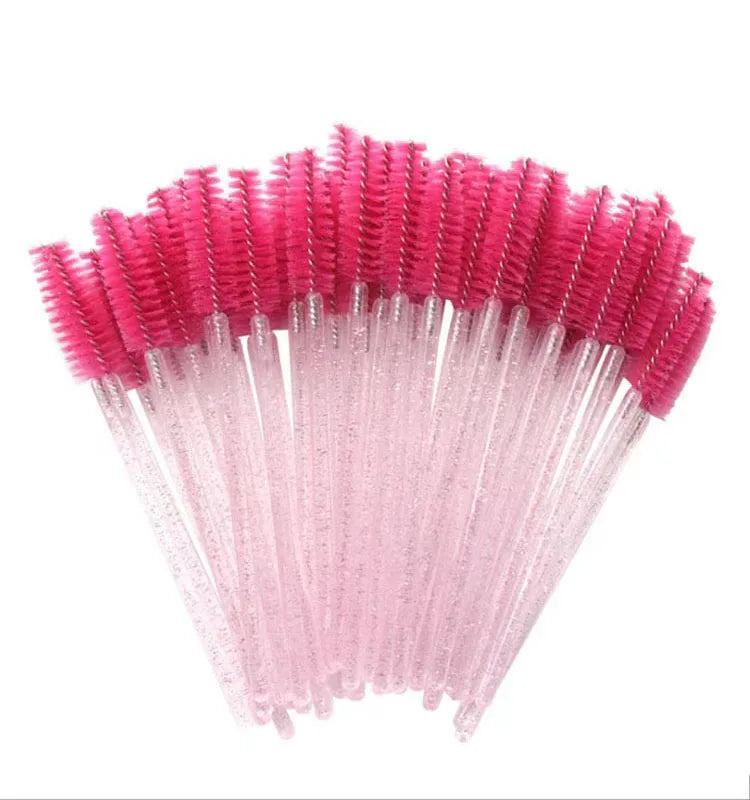Crystal Shine Eyelashes Brushes Private logo Diamond Eyelashes Lashes Mascara Brush