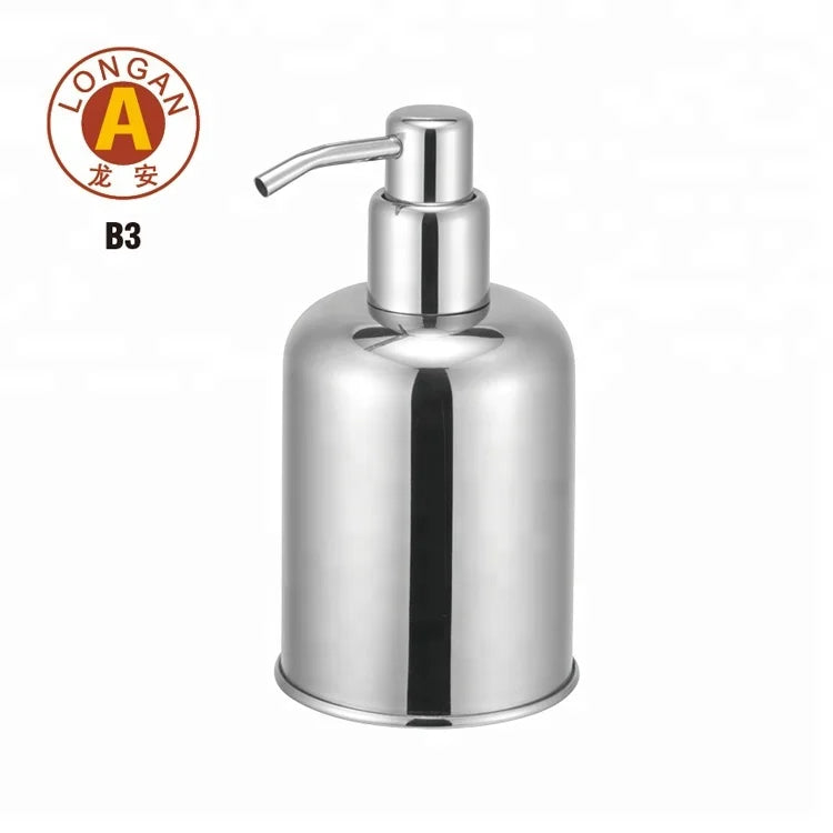 Custom Stainless Steel 200Ml 250Ml 300Ml Hand Wash Liquid Dispenser Lotion Pump Bottle Matte Top-Filling Wholesale Personal Care