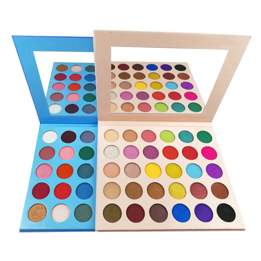 High Quality Custom Logo Private Label 30 Colors Eyeshadow Palette Wholesale Cruelty-Free Lasting Makeup Shimmer  Eye Shadow