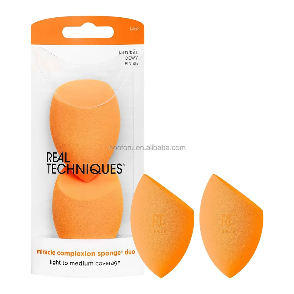 1711 Orange Eye Shape Compostable Collection Jumbo Sponge for Makeup Dropshipping Aplicator with Logo Makeup Blender Packaging