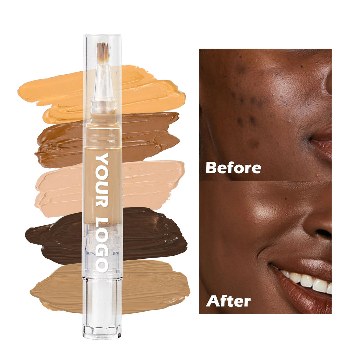 Wholesale Waterproof Liquid Concealer Private Label Makeup Color Corrector Full Coverage Concealer