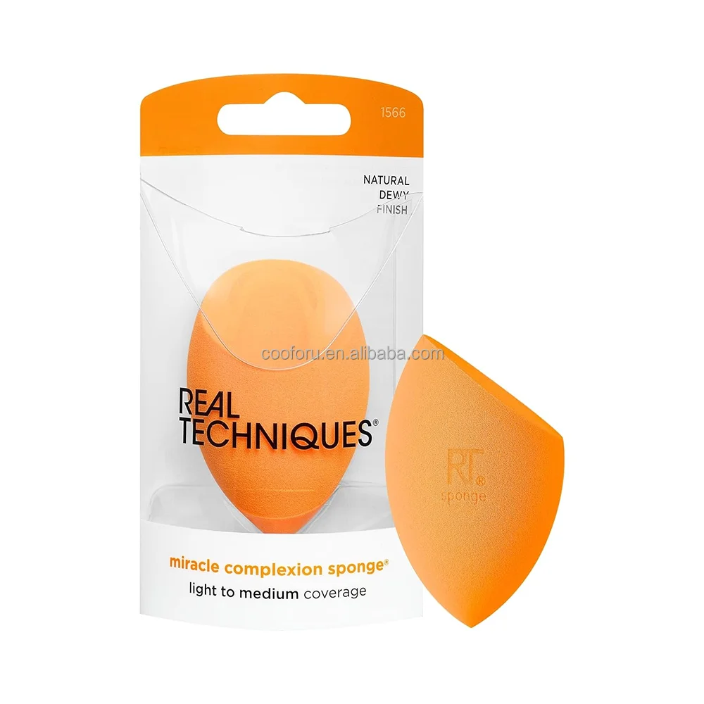 1711 Orange Eye Shape Compostable Collection Jumbo Sponge for Makeup Dropshipping Aplicator with Logo Makeup Blender Packaging