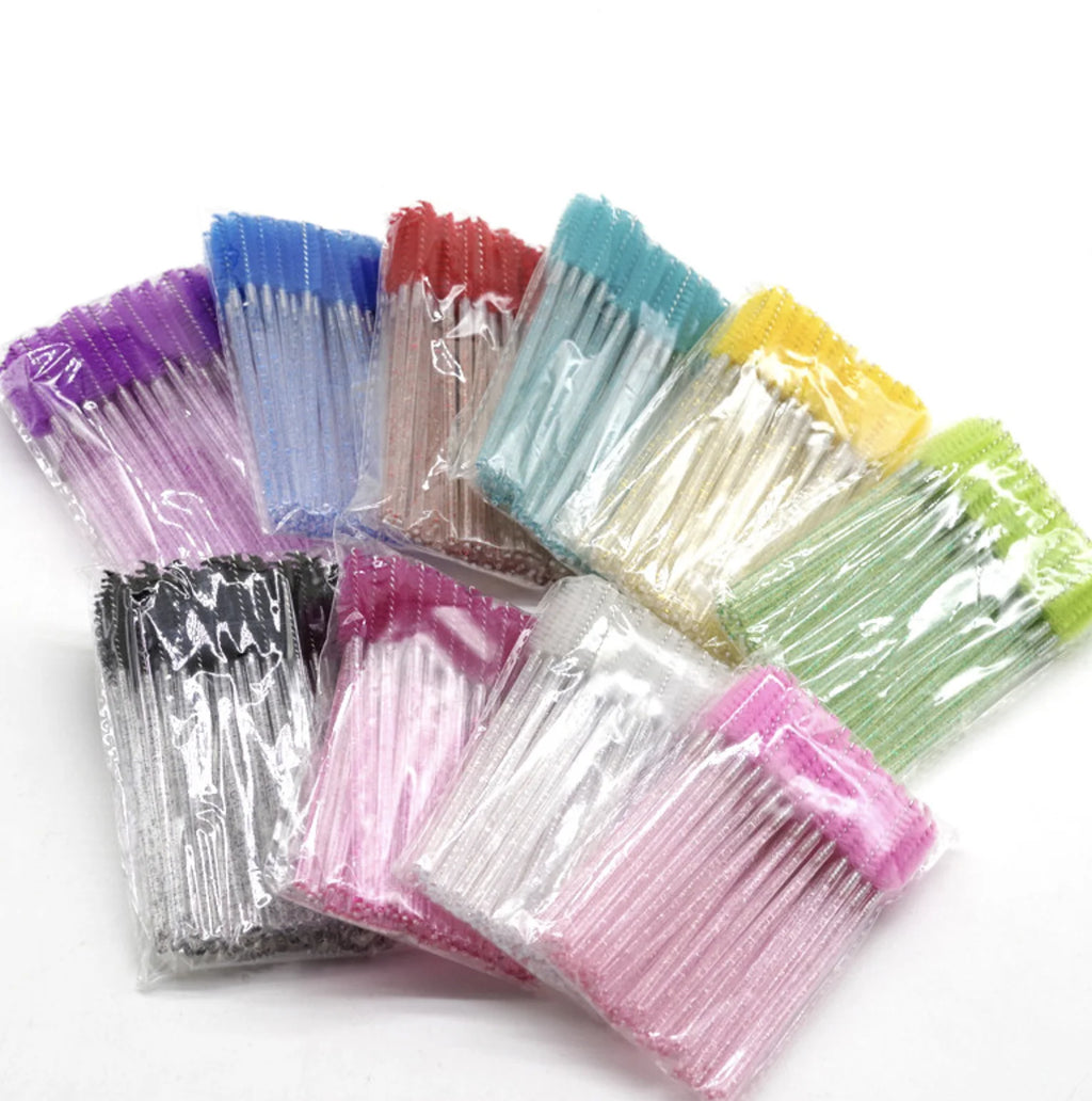 Crystal Shine Eyelashes Brushes Private logo Diamond Eyelashes Lashes Mascara Brush