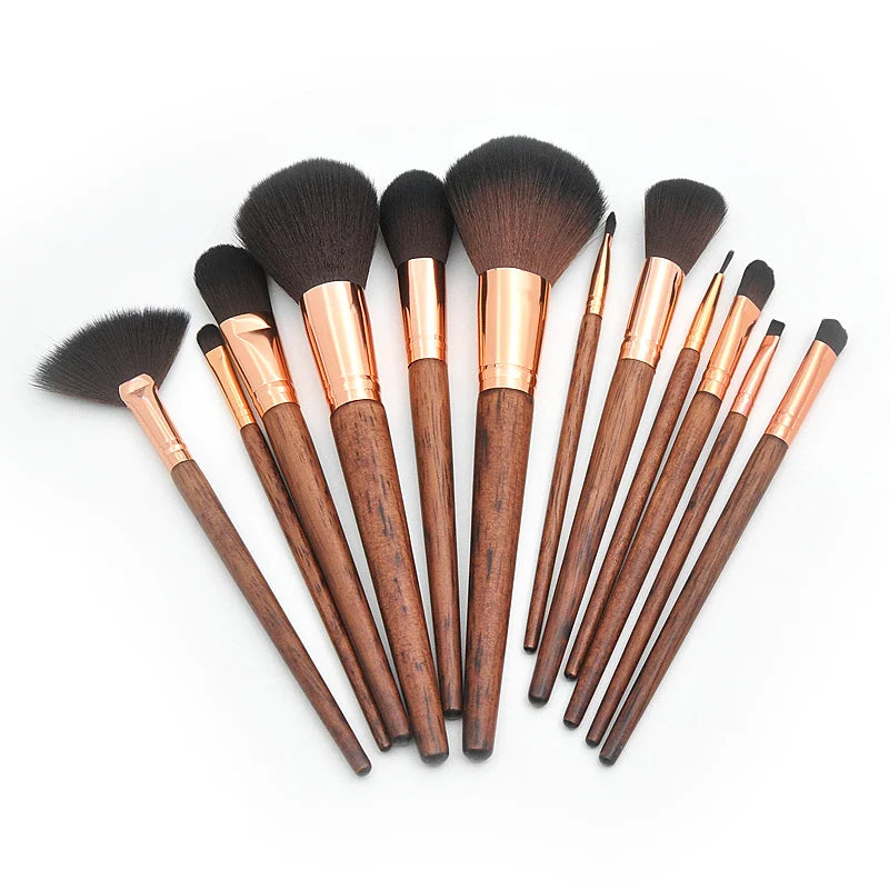 12pcs Professional Makeup Brush Set Private Label Makeup Brushes Support Customized logo