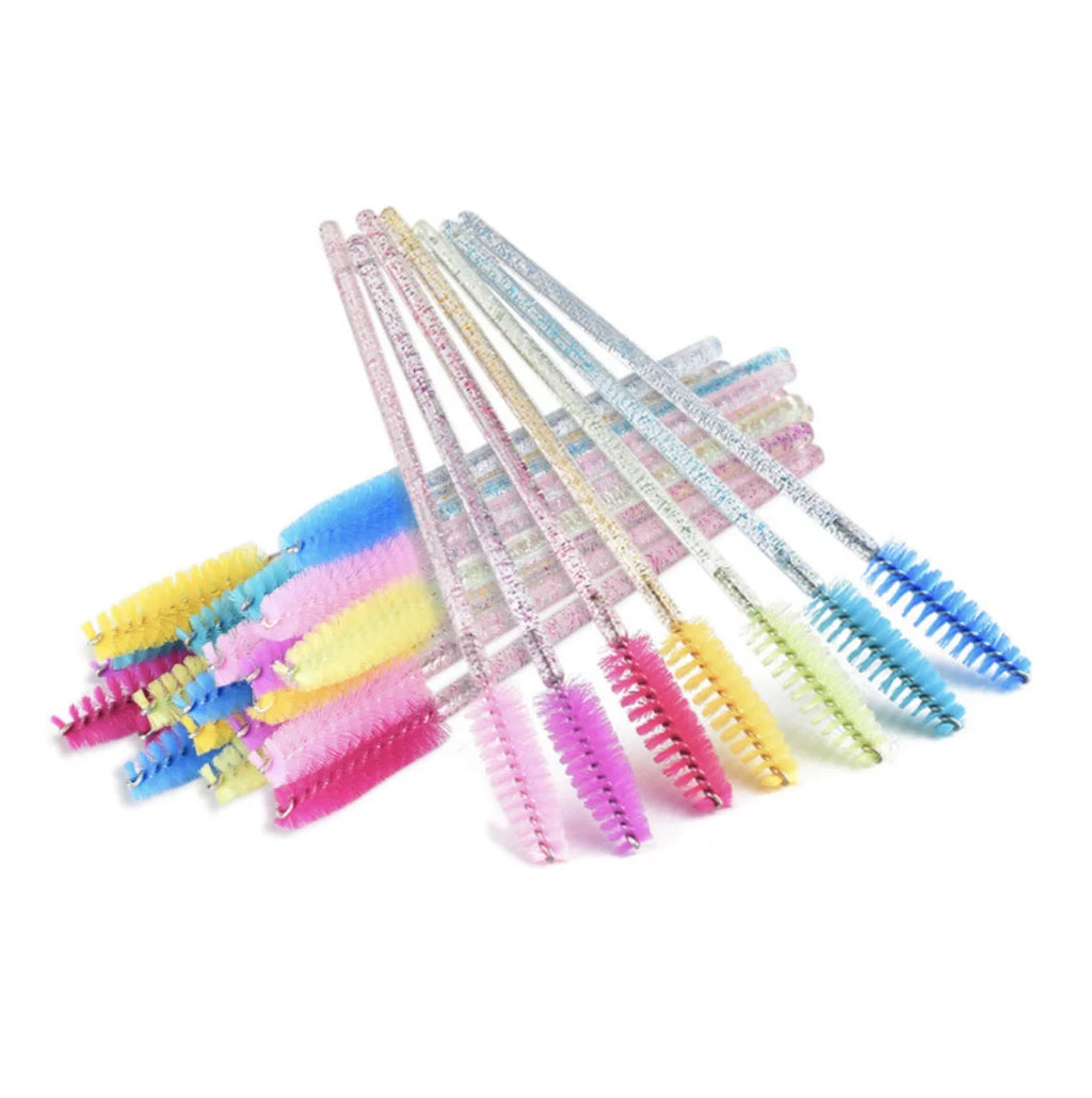 Crystal Shine Eyelashes Brushes Private logo Diamond Eyelashes Lashes Mascara Brush