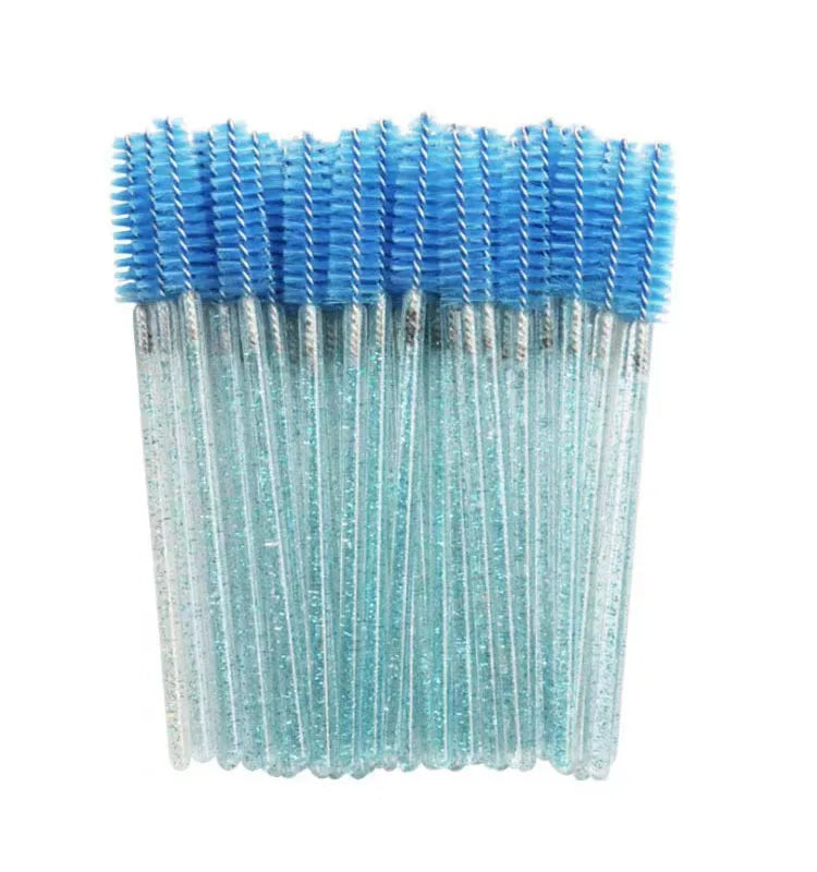 Crystal Shine Eyelashes Brushes Private logo Diamond Eyelashes Lashes Mascara Brush