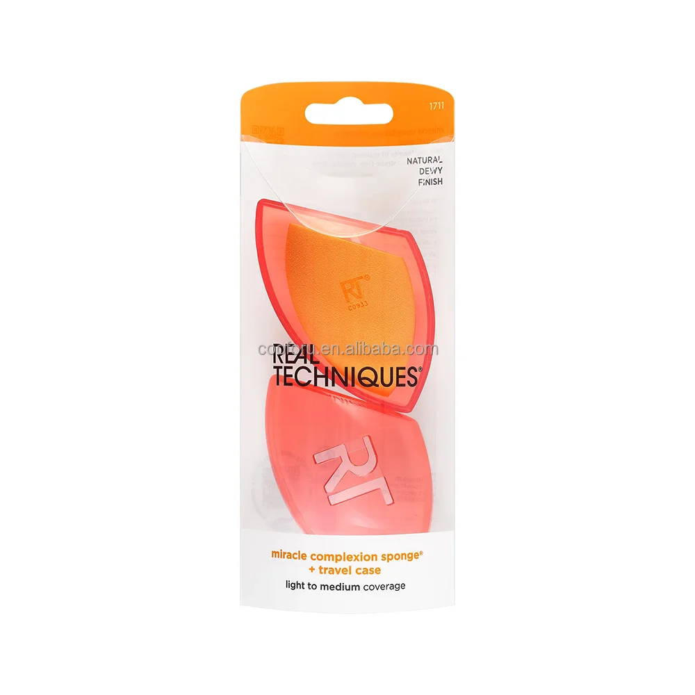1711 Orange Eye Shape Compostable Collection Jumbo Sponge for Makeup Dropshipping Aplicator with Logo Makeup Blender Packaging