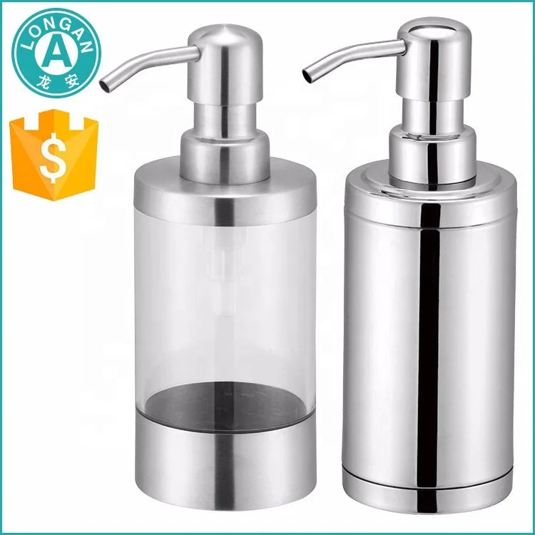 Custom Stainless Steel 200Ml 250Ml 300Ml Hand Wash Liquid Dispenser Lotion Pump Bottle Matte Top-Filling Wholesale Personal Care