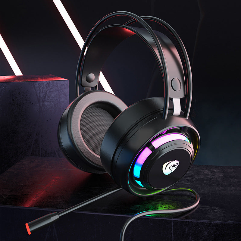 Cross-border PSH-300 computer game headset headset 7.1-channel e-sports with microphone wired subwoofer