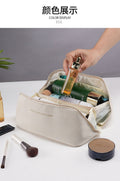 Cross-border High Quality PU Leather Cloud Pillow Cosmetic Bag Large Capacity Portable Cosmetic Case Travel Wash Bag Portable