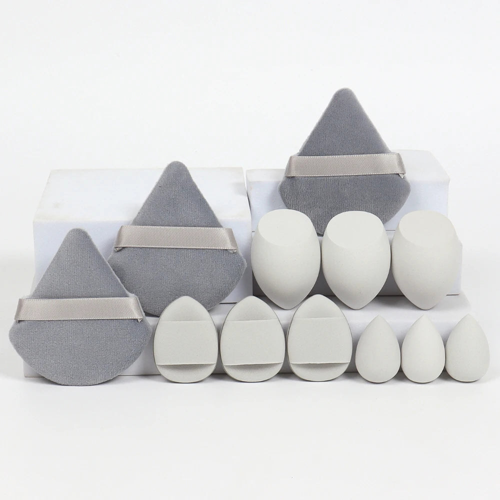 12pcs Makeup Sponge Blender Beauty Egg Soft Cosmetic Puff Foundation Sponges Powder Puff Women Make Up Accessories Beauty Tools