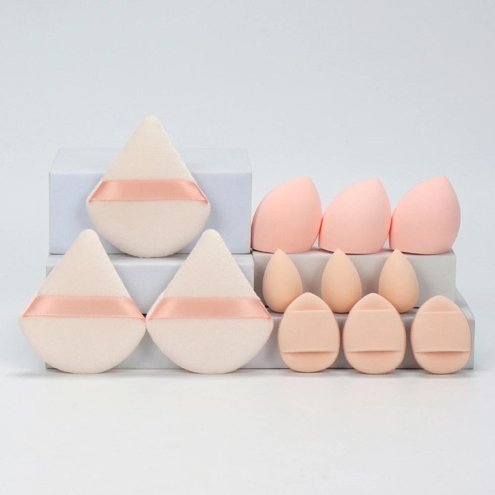 12pcs Makeup Sponge Blender Beauty Egg Soft Cosmetic Puff Foundation Sponges Powder Puff Women Make Up Accessories Beauty Tools